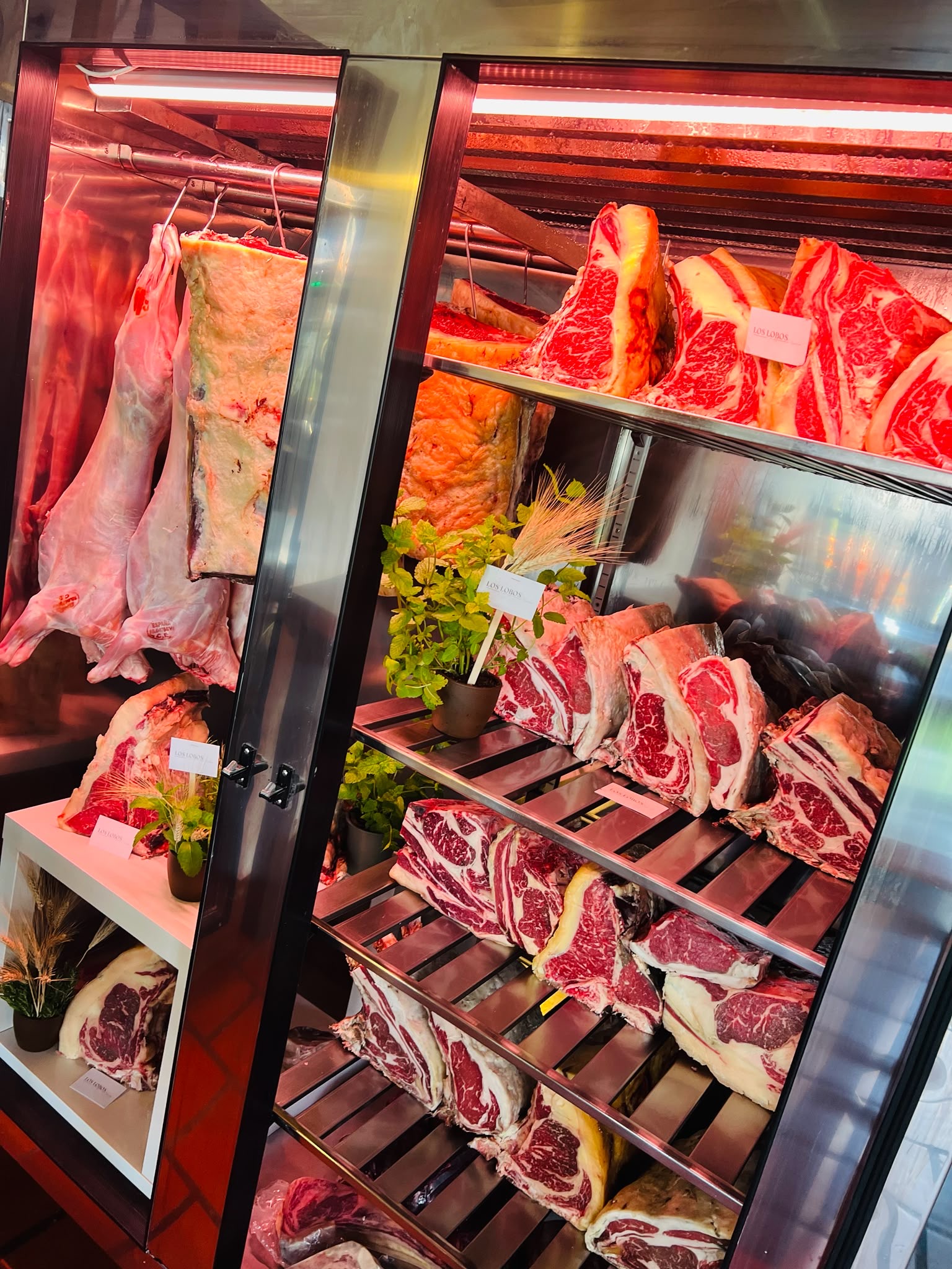 Cámara de maduración de carnes — Asador Los Lobos Algarrobo, Axarquía